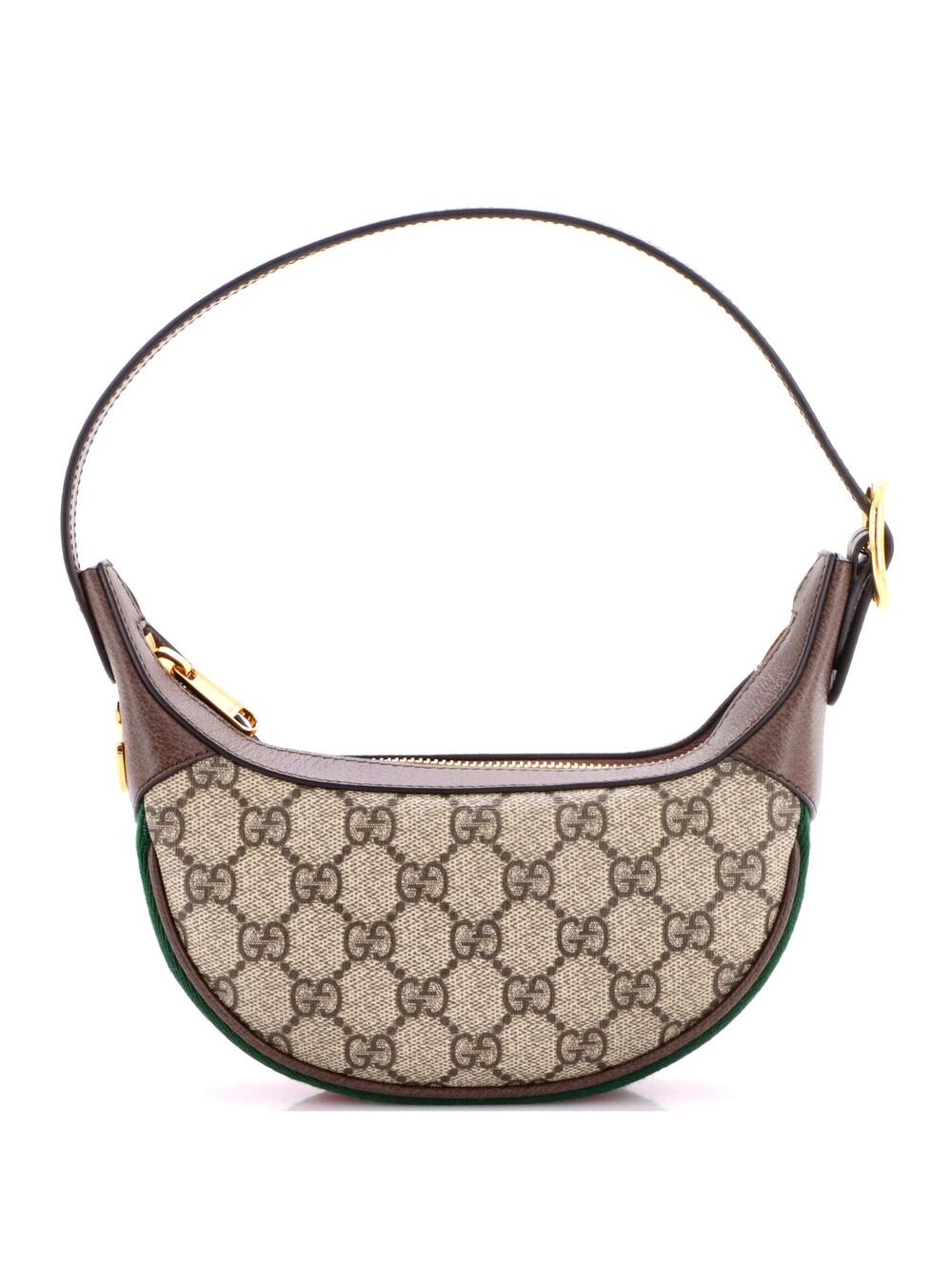 Gucci Ophidia Half Moon Bag Gg Coated #265907G14B